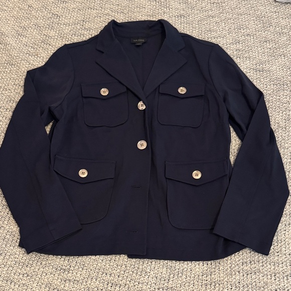 Brand new J. Jill Wearever Collection Navy Utility Jacket – Size Small - Picture 1 of 4